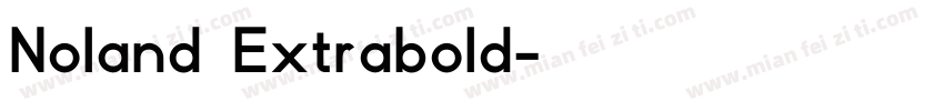 Noland Extrabold字体转换